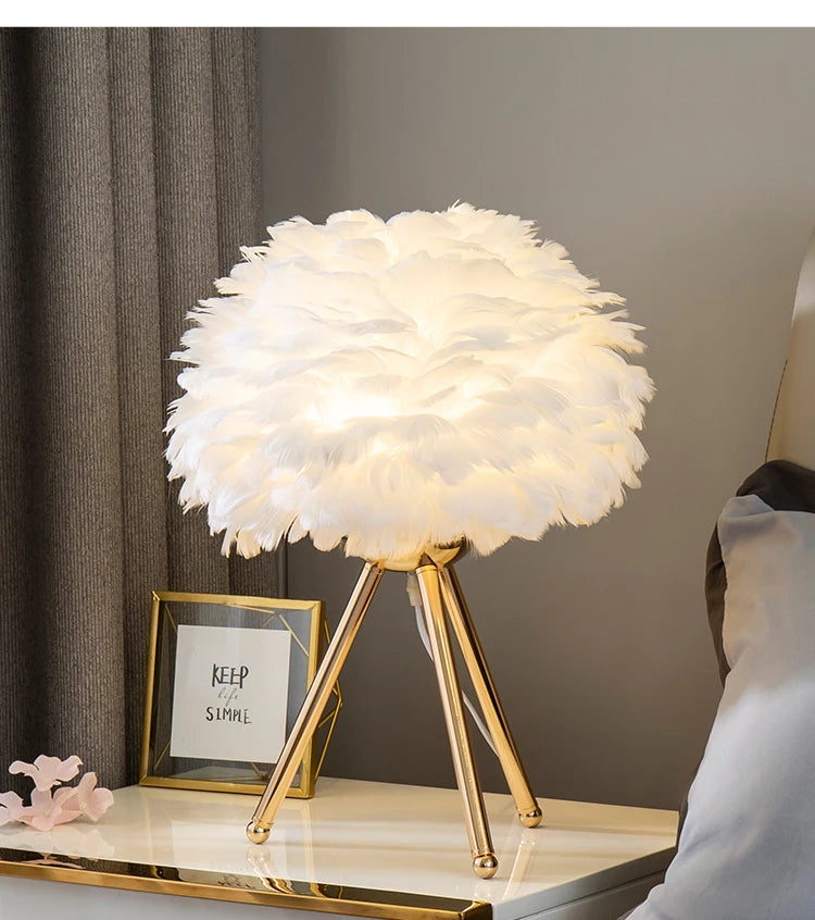Goose Feather Lamp