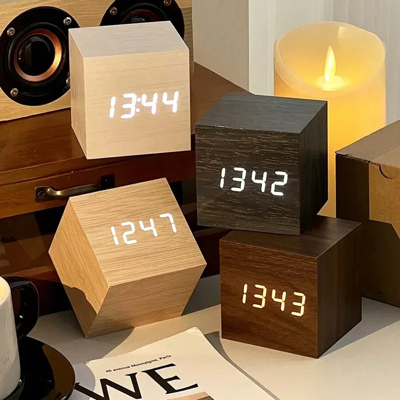 Wooden Alarm Clock