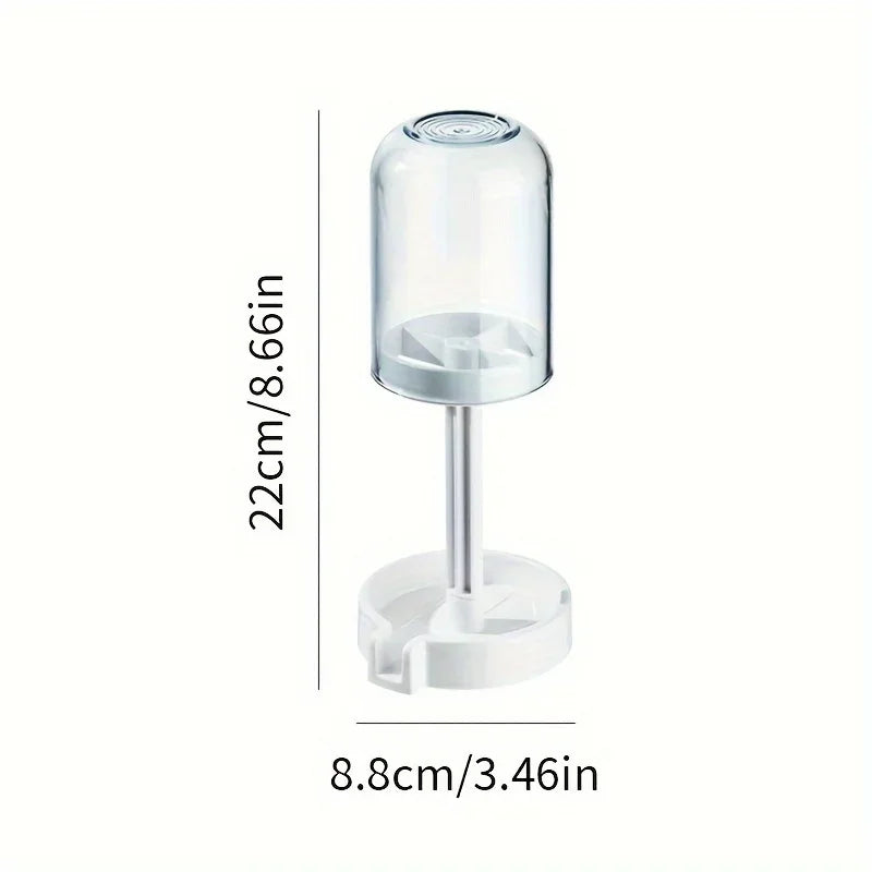 Toothbrush holder with dust cover