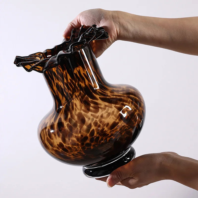 Leopard Print Vase