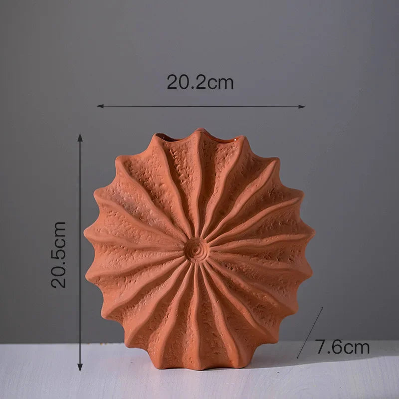 Ceramic Shell Shaped Vase