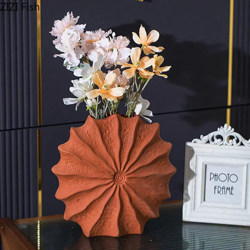Ceramic Shell Shaped Vase