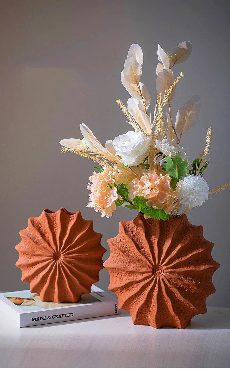 Ceramic Shell Shaped Vase