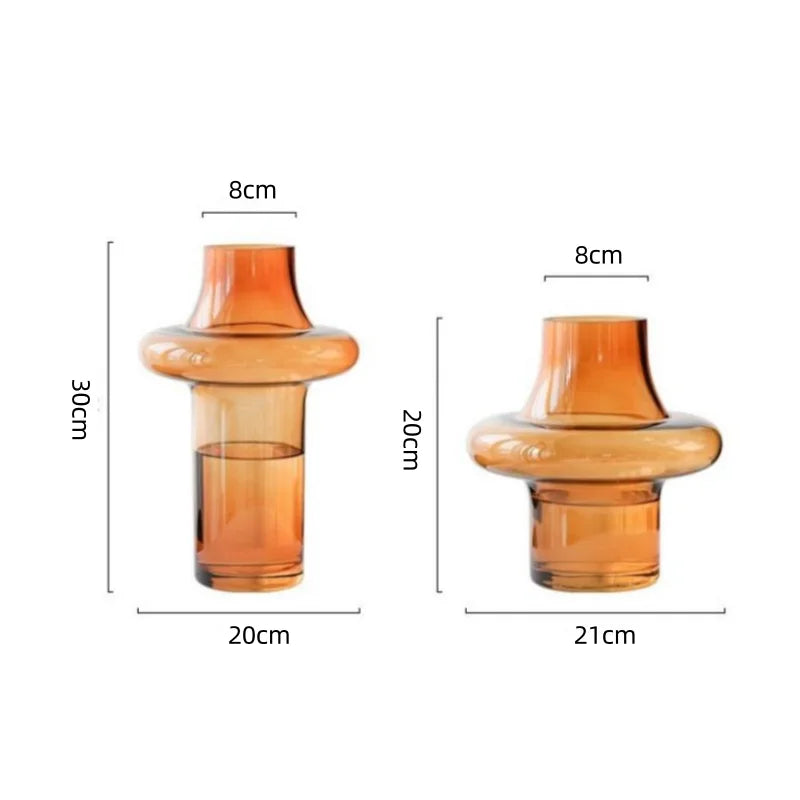 Amber Glass Vase
