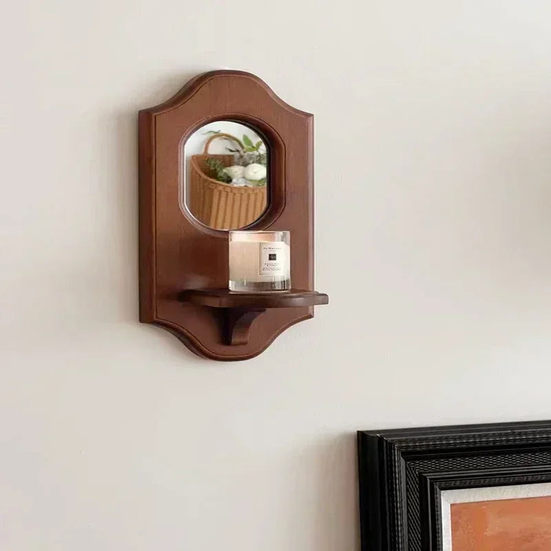 Vintage Wall Mirror & Shelf