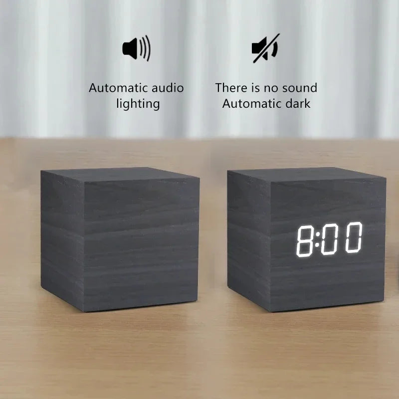 Wooden Alarm Clock