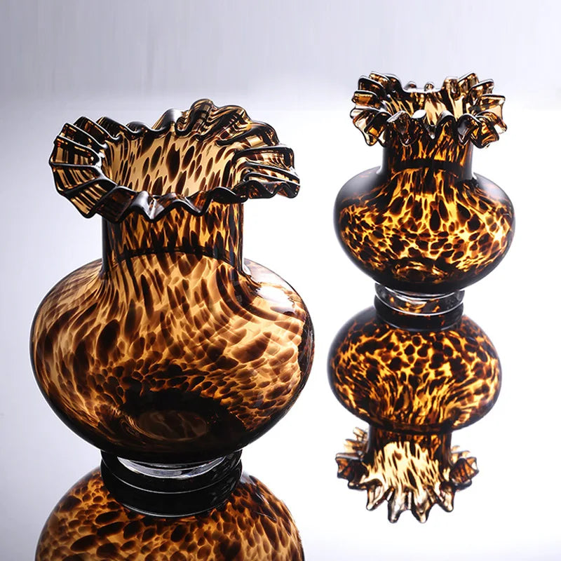 Leopard Print Vase