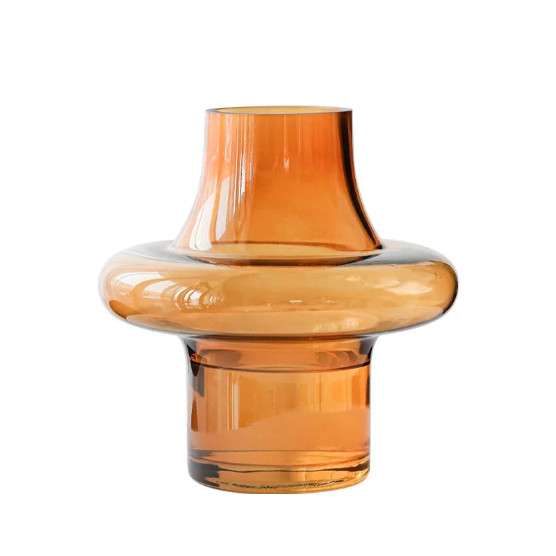 Amber Glass Vase