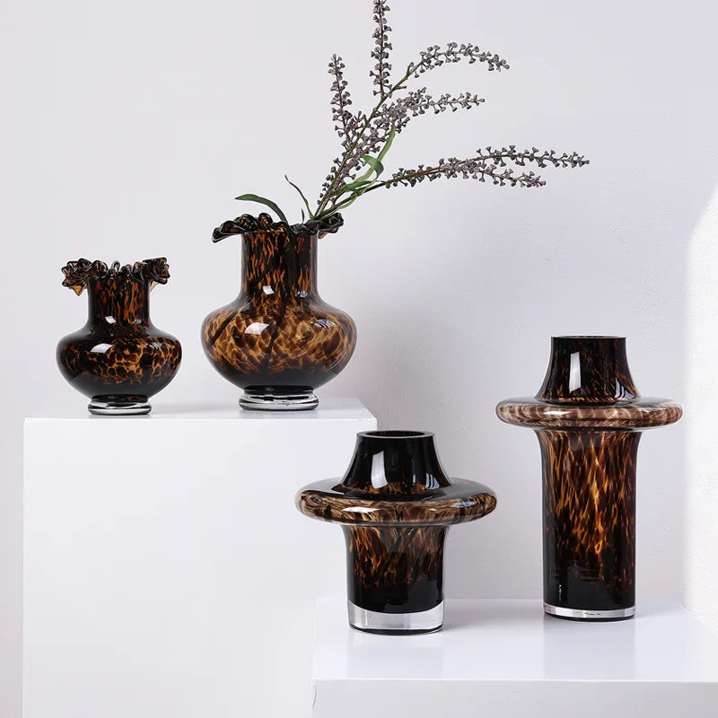 Leopard Print Vase