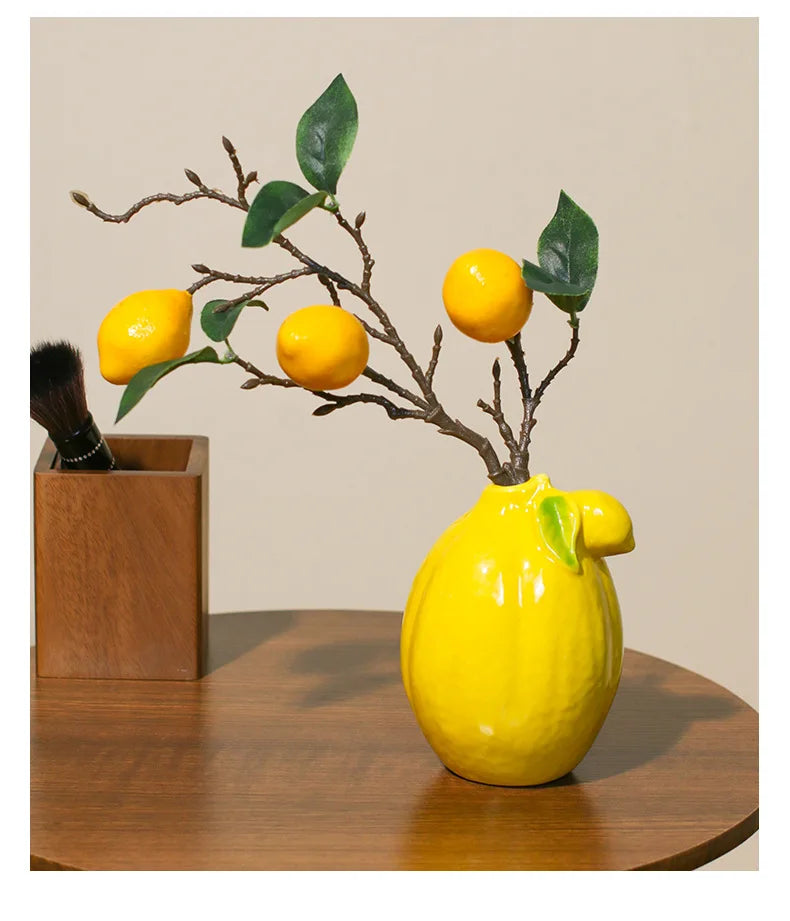 Ceramic Lemon Vase