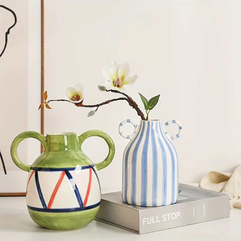 Ceramic Hand-Painted Vase