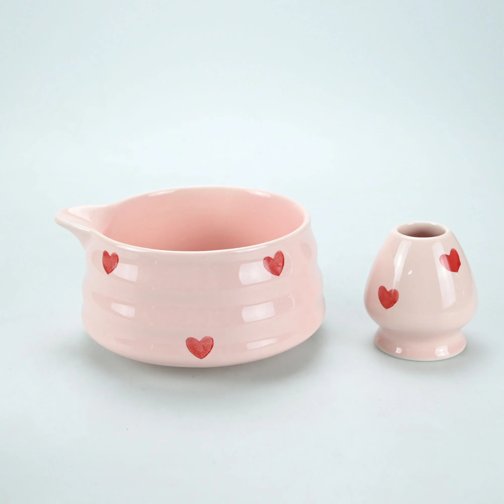 Pink Heart Matcha Set
