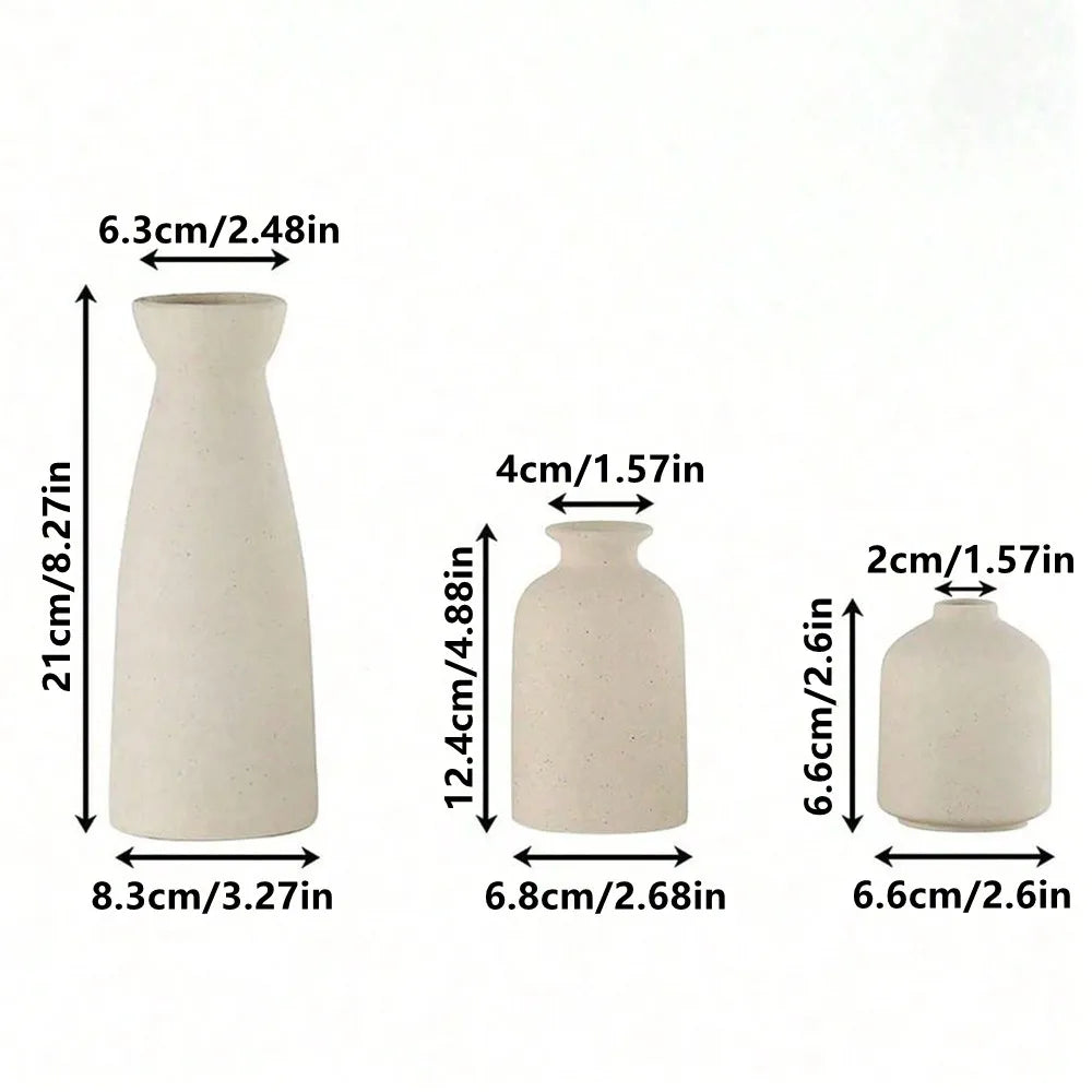 Ceramic Bohemian Vase Set