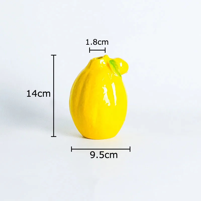Ceramic Lemon Vase