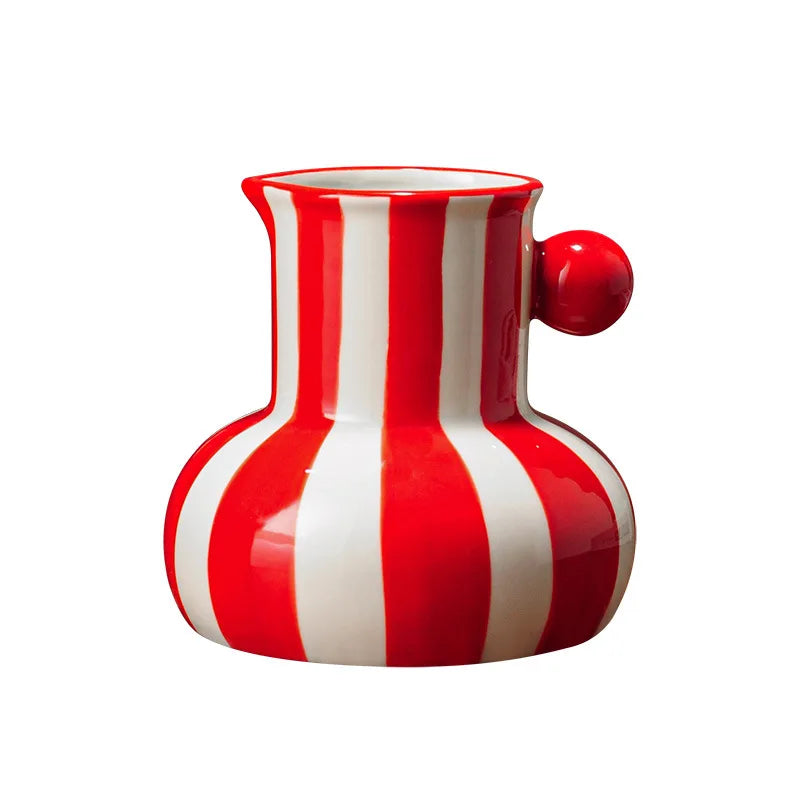 Ceramic Striped Vases