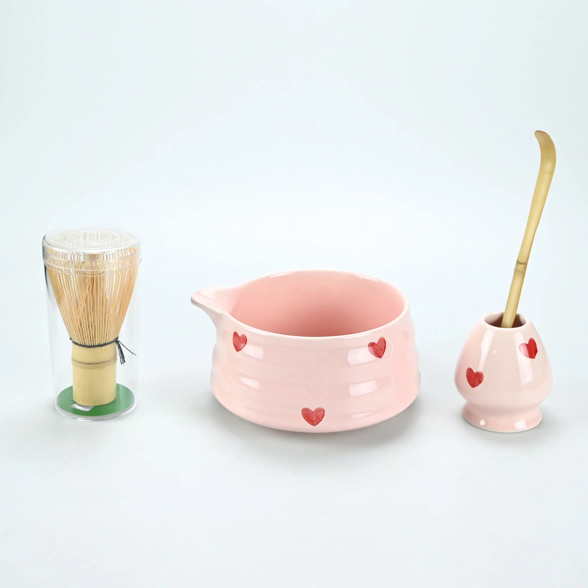 Pink Heart Matcha Set
