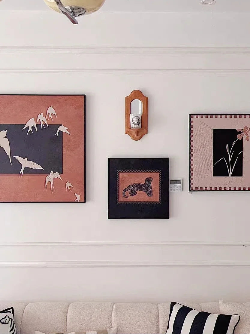 Vintage Wall Mirror & Shelf