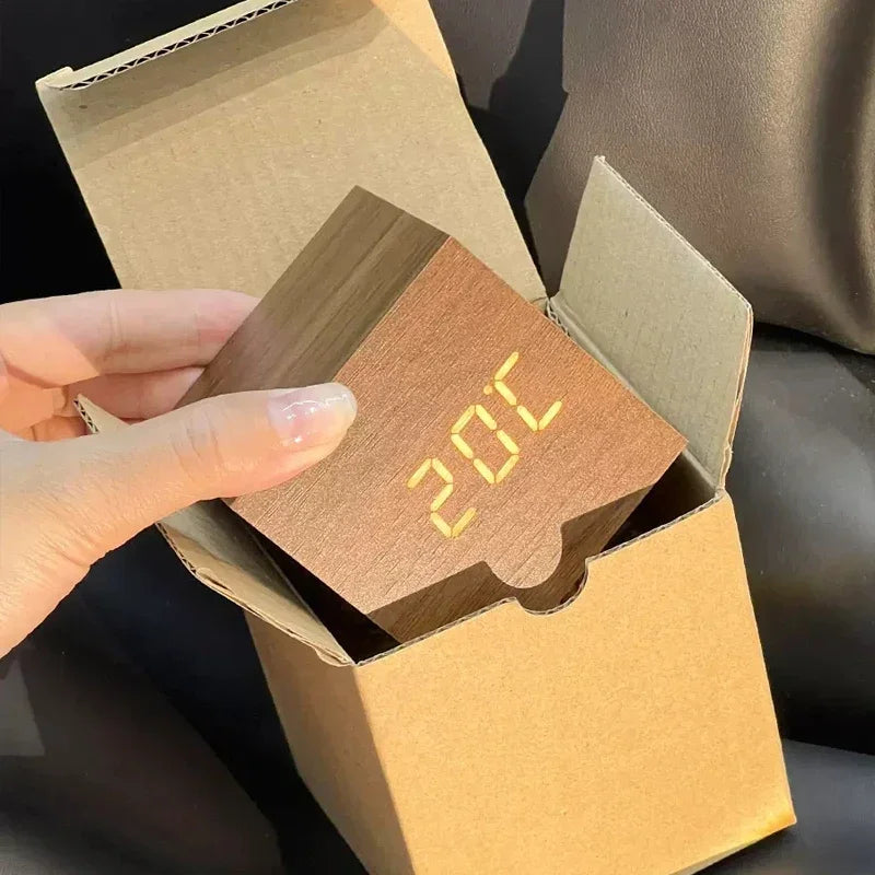 Wooden Alarm Clock