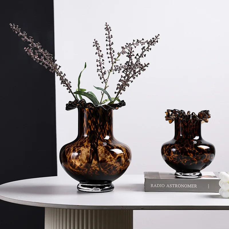 Leopard Print Vase