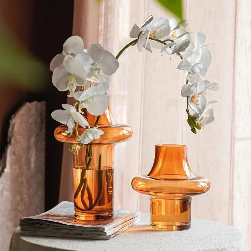 Amber Glass Vase